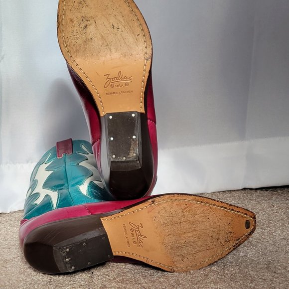 Vintage Zodiac Western Boots - Picture 6 of 9